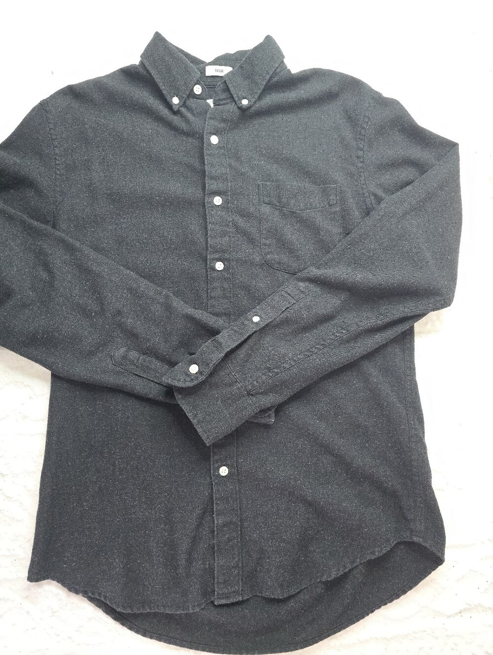 J. Crew Slim Fit Button Down Shirt Speckled Charcoal Gray Long Sleeve Preppy M